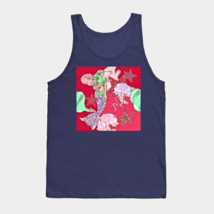 Bold Mermaid Collage Tank Top